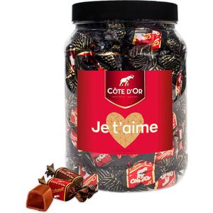 Côte d'Or Chokotoff chocolade mix puur & melk ""Je t'aime"" - chocolade met toffee - 800g