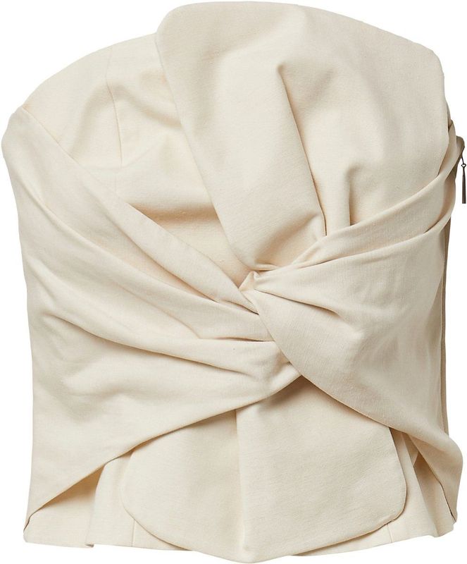 COMMA Top 'Comma x Füsun Lindner'  beige