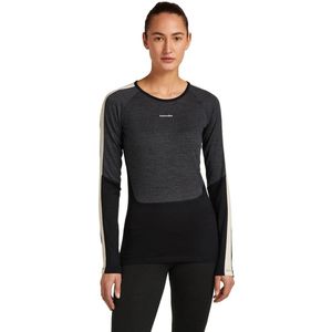 Icebreaker Merino 200 Oasis+ Crewe Lange Mouwen Basislaag Grijs XS Vrouw