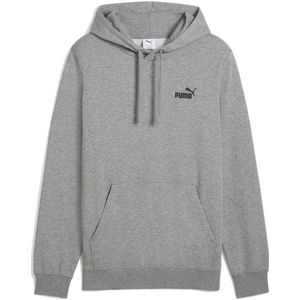 PUMA - ESS Small No. 1 Logo Hoodie - Medium Gray Heather - Fleece - Normale Pasvorm