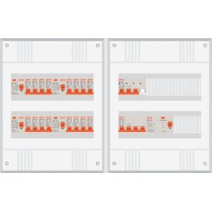 3 fase groepenkast met 16 licht groepen en 1 krachtgroep