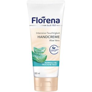 6x Florena Handcrème 100ml Aloë Vera Tube
