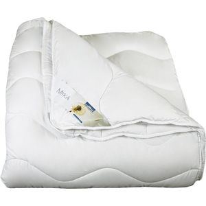 Polydaun Myka dekbed - 4-seizoenen - GRS gerecyclede Isocraft® vulling - zeer zacht - Eenpersoons - 140x200 cm - Wit