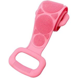 Schrobhulpmiddel voor de douche - siliconen - roze