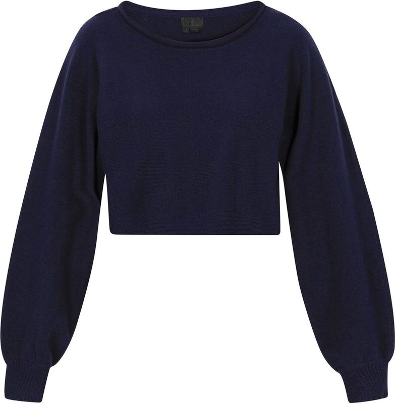 DreiMaster - Klassik - Trui - Navy - Lange Mouw - Boothals