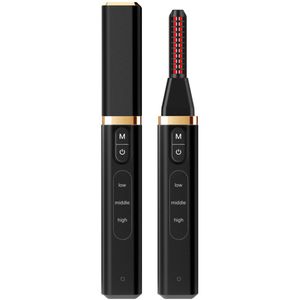 Elektrische wimperkruller - Verwarmde wimperkruller - Wimperkruller - Krulmachine - Cosmetische wimperkruller - Zwart