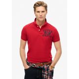 Superdry Vintage Superstate Korte Mouw Poloshirt Rood L Man