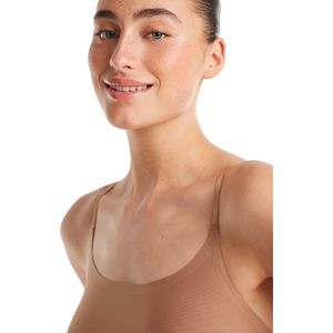 ten Cate Dames Hemd Spaghetti Top – Voordeelverpakking 3 Stuks – Hazelnut – Maat S – Naadloos & Zacht Ondergoed