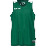 Spalding Essential Rev. Shirt Unisex - Groen / Wit - maat XS