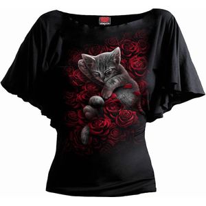 Spiral - Bed of Roses - T-shirt - Zwart - Dames - Slim Fit