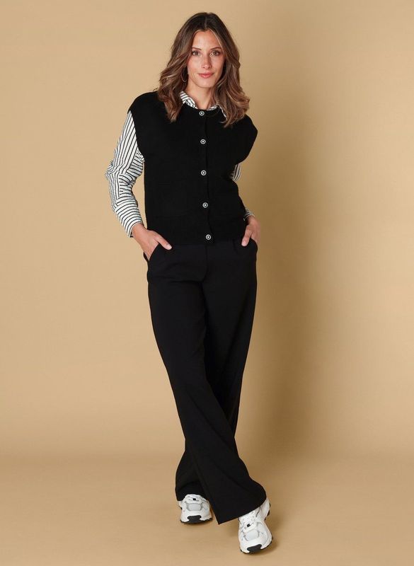 IVY BEAU - Stella - Blousetop - Zwart