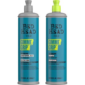 Bed Head by TIGI - Gimme Grip Set - Shampoo & Conditioner - 2 x 600ml - Revitaliserend