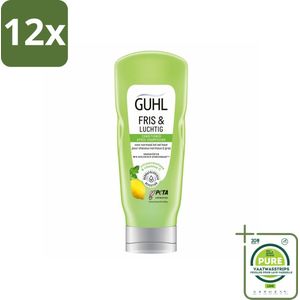 Guhl - Conditioner - Fris & Luchtig - 200 ml - Voordeelverpakking - 12 stuks - Haar conditioner - Conditioner voor fijn haar