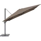 Platinum Sun & Shade zweefparasol Challenger T¹ Telescope premium 350x350 Havana