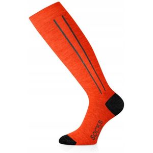 Lasting FWC Merino Skisokken Oranje Maat M (38-41)