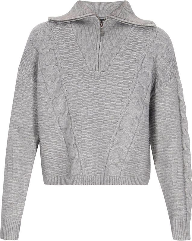 DreiMaster - Vintage - Trui - Grijs - Schipperskraag