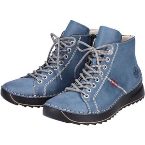 Veterlaarsjes - Effen - Imitatieleer - Ronde Neus - Sleehak