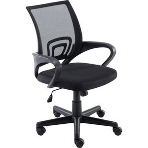 Bureaustoel - Microvezel - Comfortabel - Modern - Zwart
