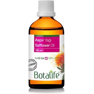 Botalife - Saffloerolie - Koudepers Olie - 100% Puur & Bio - Safflower Oil - Aspir Olie - 100 ml