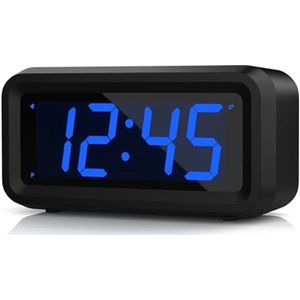 Digitale Wekker met Groot LED Scherm en Instelbare Helderheid - Draadloze Klok voor Thuis en Reizen