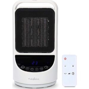 Nedis SmartLife keramische PTC-ventilatorkachel - Wi-Fi - 1500 W - 2 Warmte Standen - Zwenkfunctie - Display - 10 - 49 °C - Android / IOS