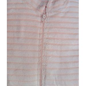 Cocodream dames onesie fleece - maat L - Schaduwstreep Rabbit - roze
