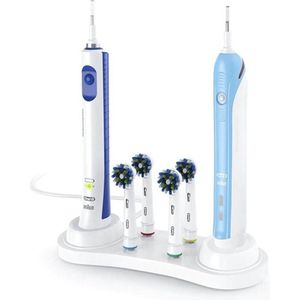 Jumada's - Tandenborstelhouder - Ideaal voor Oral B Tandenborstel & 4 Opzetborstels - Inclusief Opbergunit