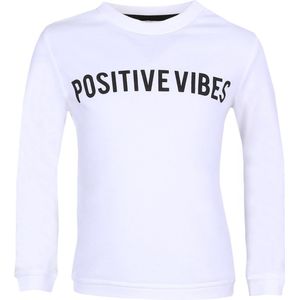 Ecru sweatshirt Positive Vibes