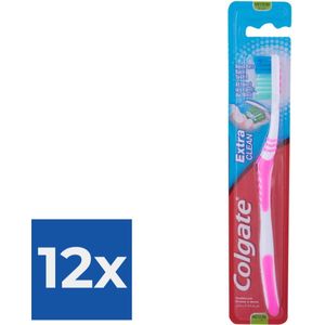 Colgate Extra Clean Medium Tandenborstel - Voordeelverpakking 12 stuks