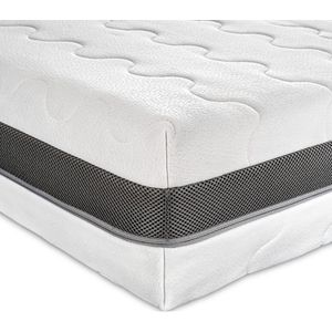 Orthopedisch matras 90x200 cm H4 H3 - Hoogte 18cm - stevig - 7-zone koudschuimmatras 90x200 cm met aloë vera dubbeldoeks hoes - OEKO-TEX 100 gecertificeerd - Eenpersoonsmatrassen 90x200