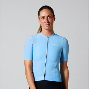 Acelera Intermediate Wielershirt | Fietsshirt Dames Korte Mouw | Wielrenshirt | Fietskleding | Lichtblauw | Maat XS
