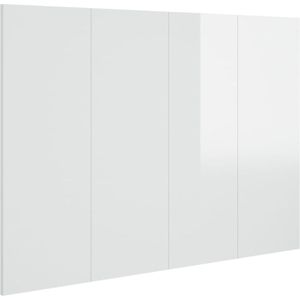Maison Exclusive - Hoofdbord 120x1,5x80 cm bewerkt hout hoogglans wit