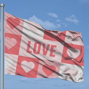 Harten Spandoek - Love Banner - Valentijnsdag Banner - 150x100 cm