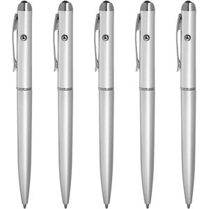 Onzichtbare inktpen 5 stuks spionagepen met UV-licht en LED-UV-lichtmarkering - Multifunctioneel en creatief!