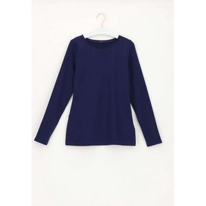 Oroblu Perfect Line Cotton - T-Shirt Short Sleeve - Kleur Blauw - Maat M