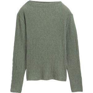 TOM TAILOR T-shirt met lange mouwen voor dames, 33962 - Doeskin Melange, M