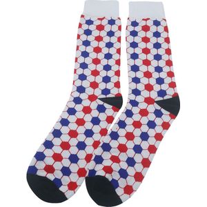 Voetbal Sokken - Rood Wit Blauw - Katoen - Uniseks - Schoenmaat 38-45