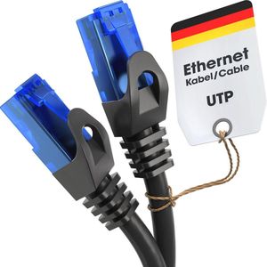 Ethernet Kabel 20m - LAN Netwerkkabel voor Gigabit-netwerken - Geschikt voor Switches, Routers en Modems met RJ45