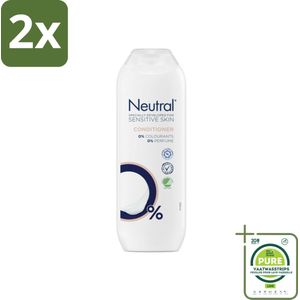 Neutral Conditioner Parfumvrij 250 ml - Voordeelverpakking - 2 stuks - Conditioner voor gevoelige hoofdhuid - Milde conditioner