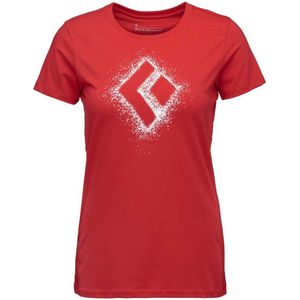 Black Diamond - Chalked Up 2.0 - T-shirt - Rood - Korte Mouwen - Vrouw