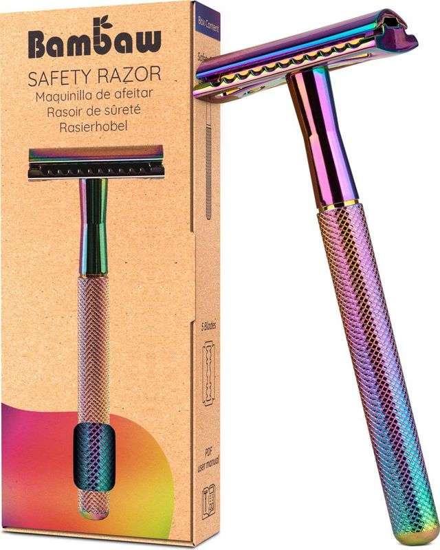 Bambaw - Veiligheidsscheermes - Metaal - Voor Nat Scheren