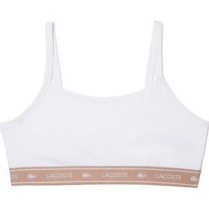 LACOSTE - Bralette Bandeau - Katoen - Wit
