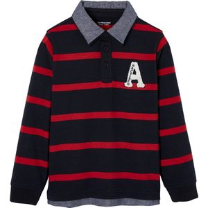 Vertbaudet Gestreepte polo jongens effect 2-in-1