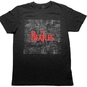 The Beatles - Tickets & Logo Heren T-shirt - L - Zwart