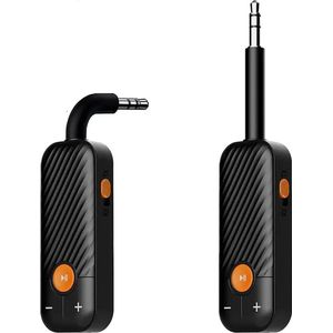 DrPhone SoundSync Pro 5.2 – Bluetooth 5.2 Audio Zender/Ontvanger – Handsfree Bellen – 3.5mm Aux Interface – 5 Uur Batterijduur - Adapter Voor Hoofdtelefoon - Zwart