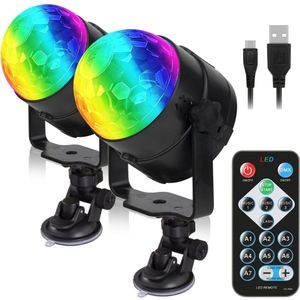 CRLYN® Discolamp Kinderen - Discobal - Feestverlichting met Afstandsbediening - Zwart