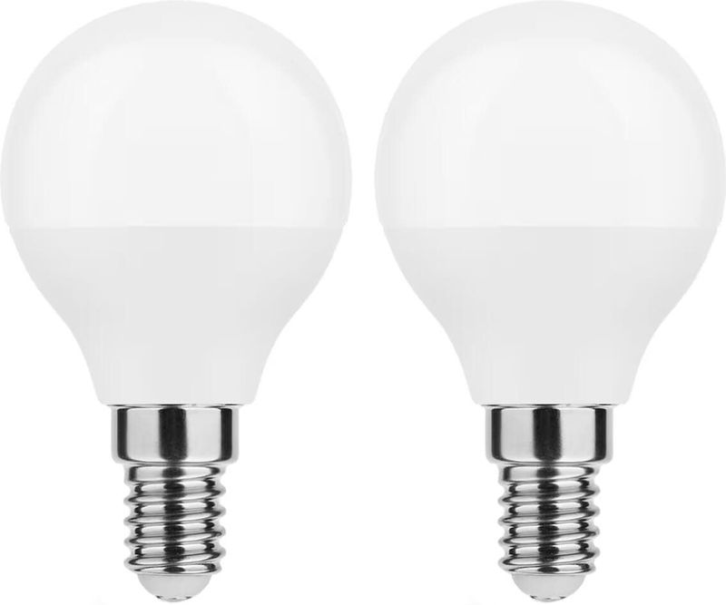 Modee - E14 LED Lamp - Daglicht Wit - LED Globe Mini P45 - 7W - 700 lumen - Vervangt 54W Halogeen Gloeilamp - 2 stuks
