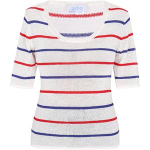 usha BLUE LABEL Gebreid vest  enziaan / rood / wit
