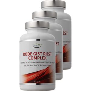 Nutrivian | Rode Gist Rijst Complex | 90 Capsules | 3 stuks | 3 x 90 capsules