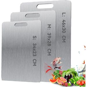 Your-Products - Titanium Snijplank - 100% Titanium - Snijplank - Snijplankenset - Cutting - Board - 3 delig